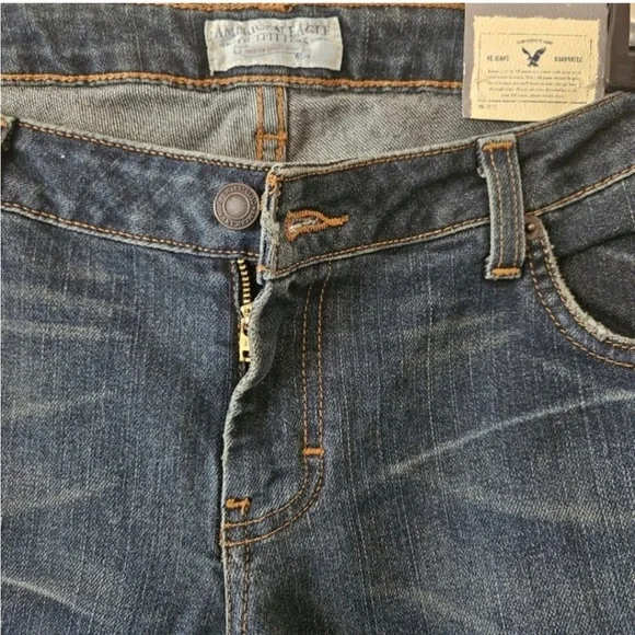 American Eagle Extreme Low Rise Skinny Flare Jeans Women's Size 12R - Picture 10 of 12